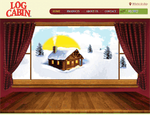 Tablet Screenshot of logcabinsyrups.com